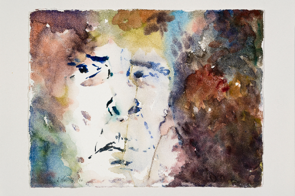 Trapped 2, aquarelle sur papier Arches, 15x11p.